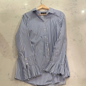 Banana Republic pleated sleeve Riley shirt